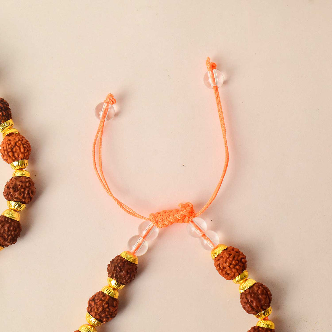 Rudraksha Bracelet with Brass Capping – Sacred Protection