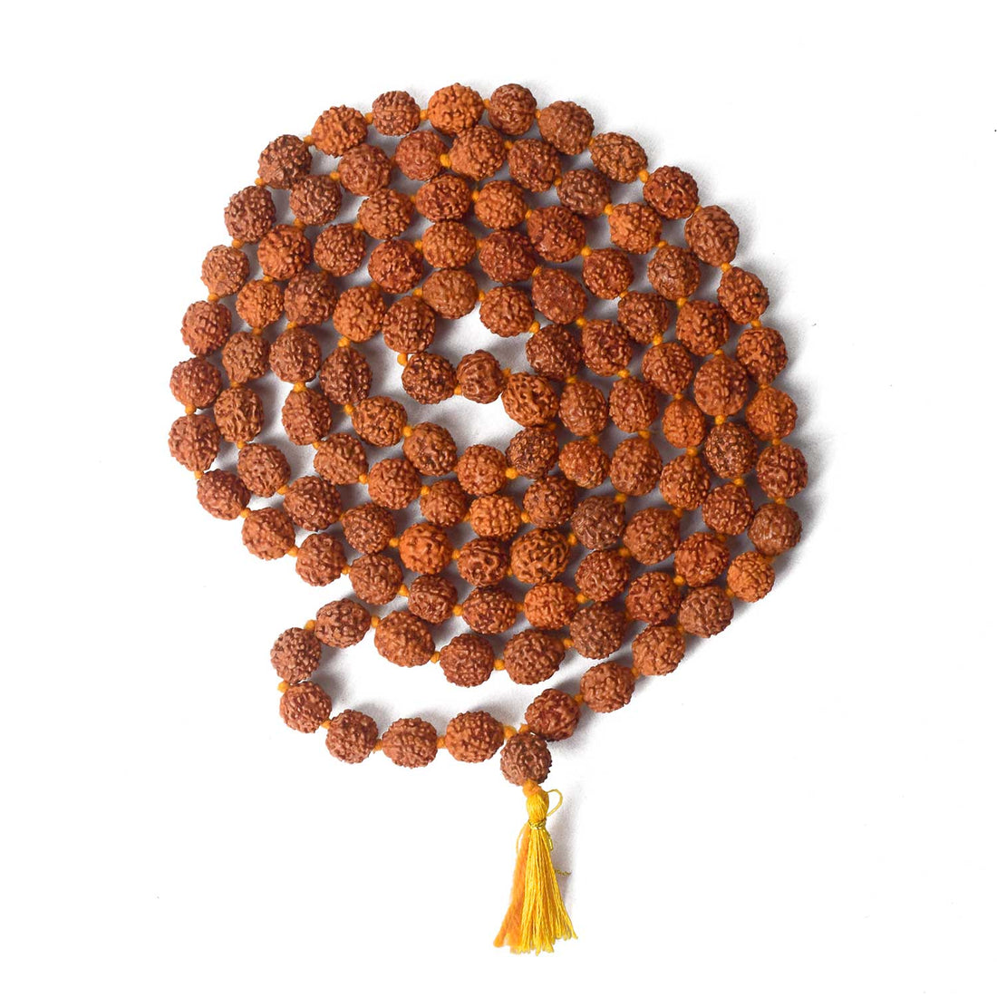 5 Mukhi Rudraksha Mala – Natural Spiritual 9mm Beads