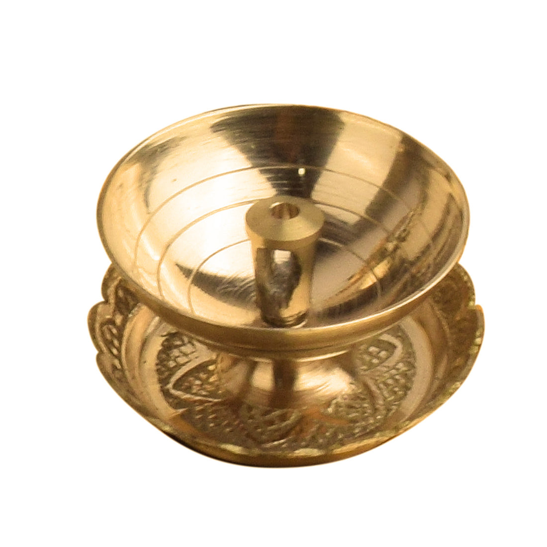 7 Piece Brass OM Pooja Thali Set (9 Inch) Design 10