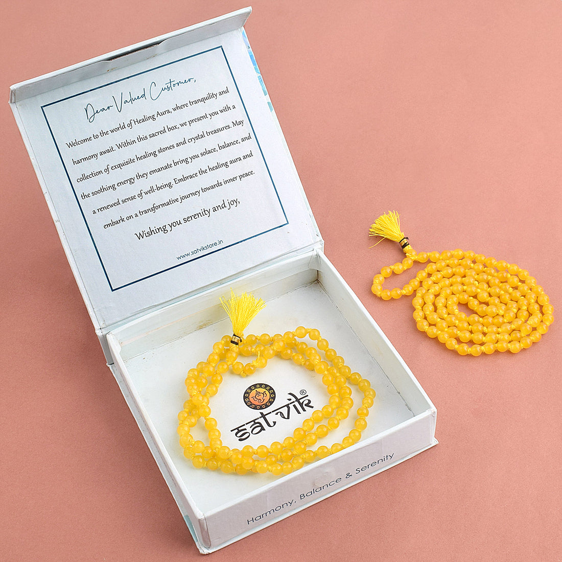 Hakik Jap Mala (Yellow) 8MM