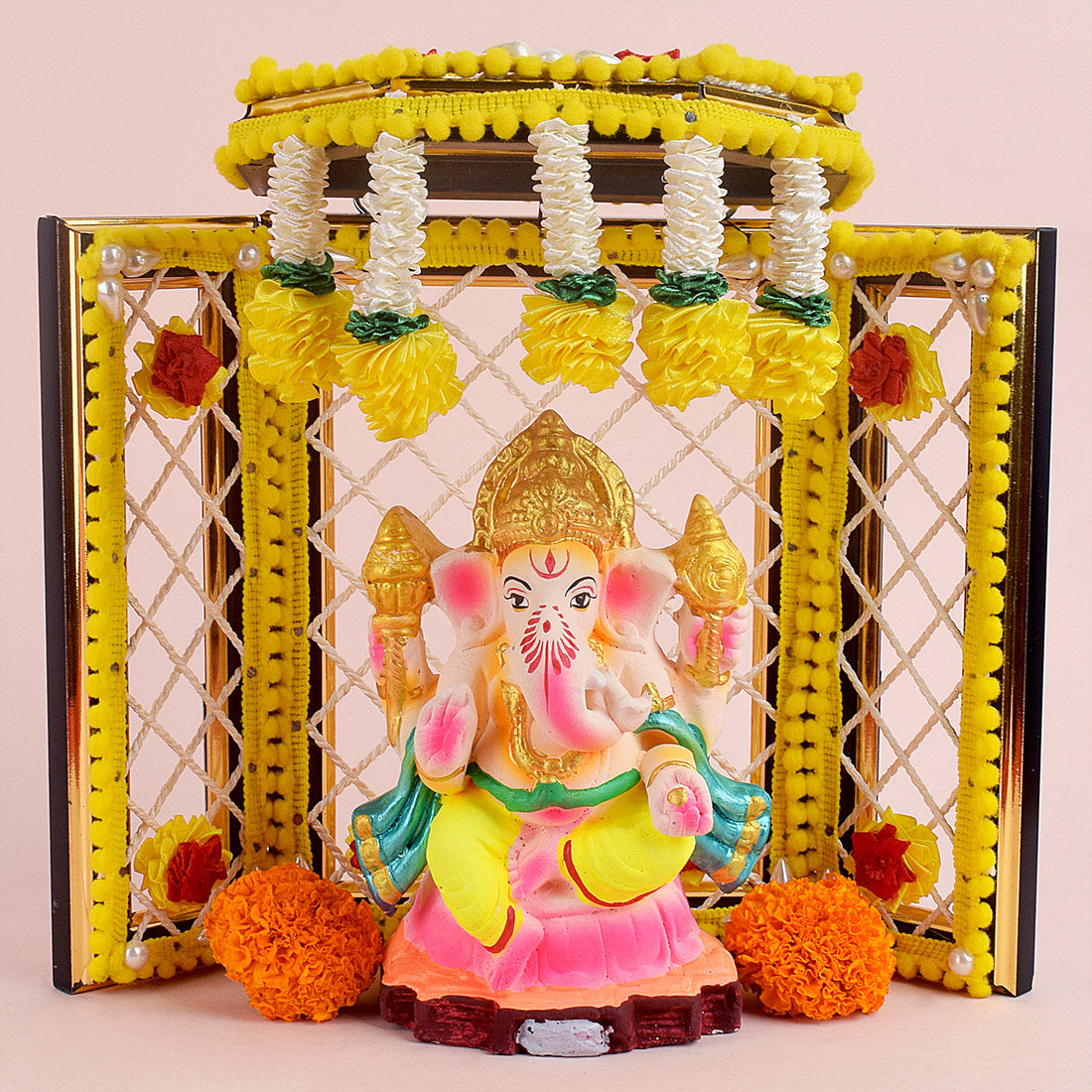 8 Inch Magnificent Phool Bangla (Yellow)