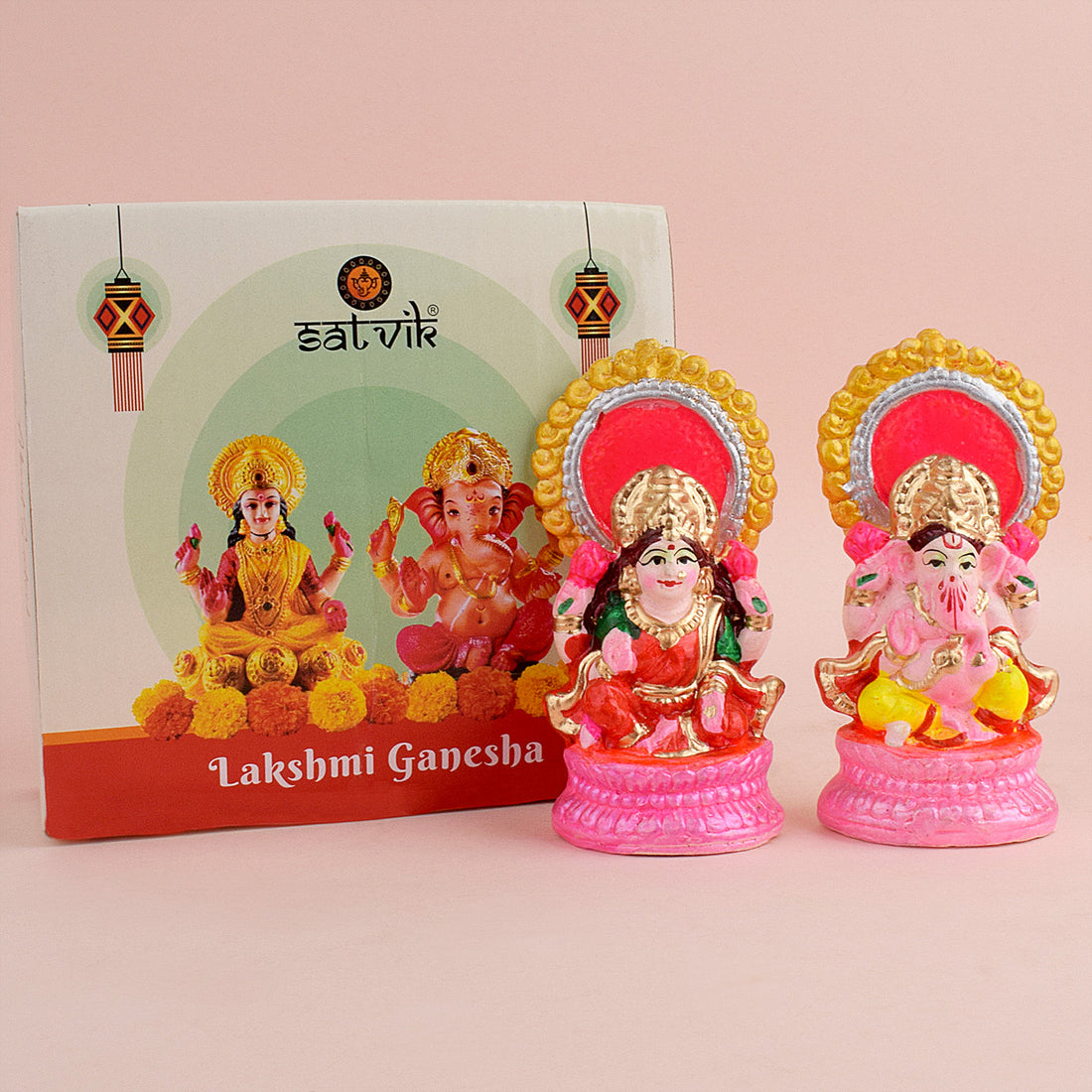 Blessed Union Lakshmi Ganesha Divine Statue