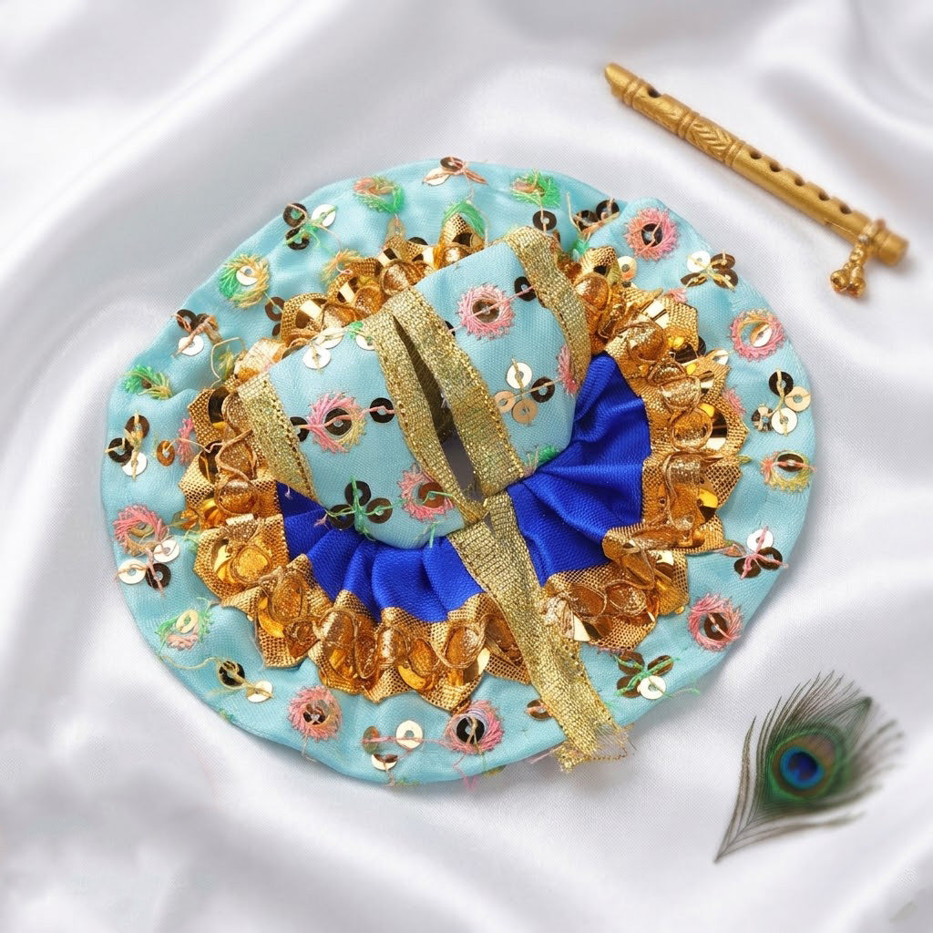 Designer Dual-Tone Laddu Gopal Dress | Indiaβs Largest Pooja Accessories Brand β www.satvikstore.in