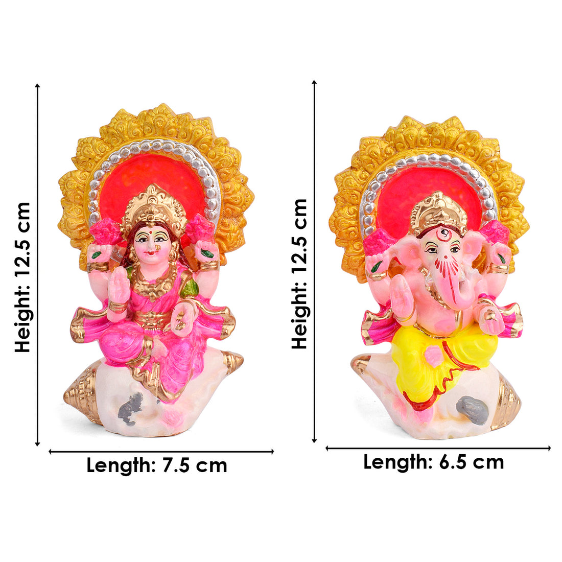 Auspicious Guardians Lakshmi Ganesha Statue
