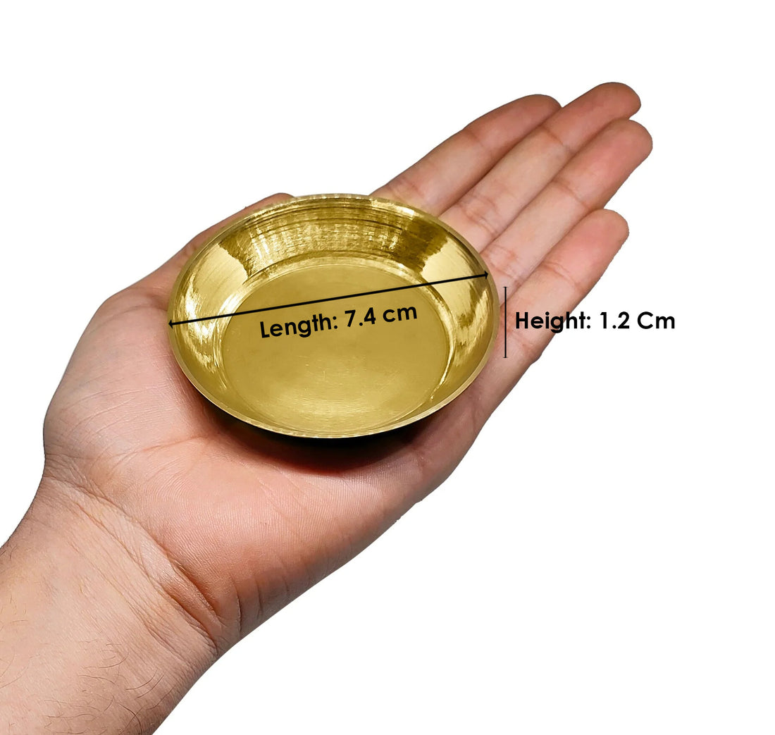 Pure Brass Laddu Gopal Bhog Thali Set
