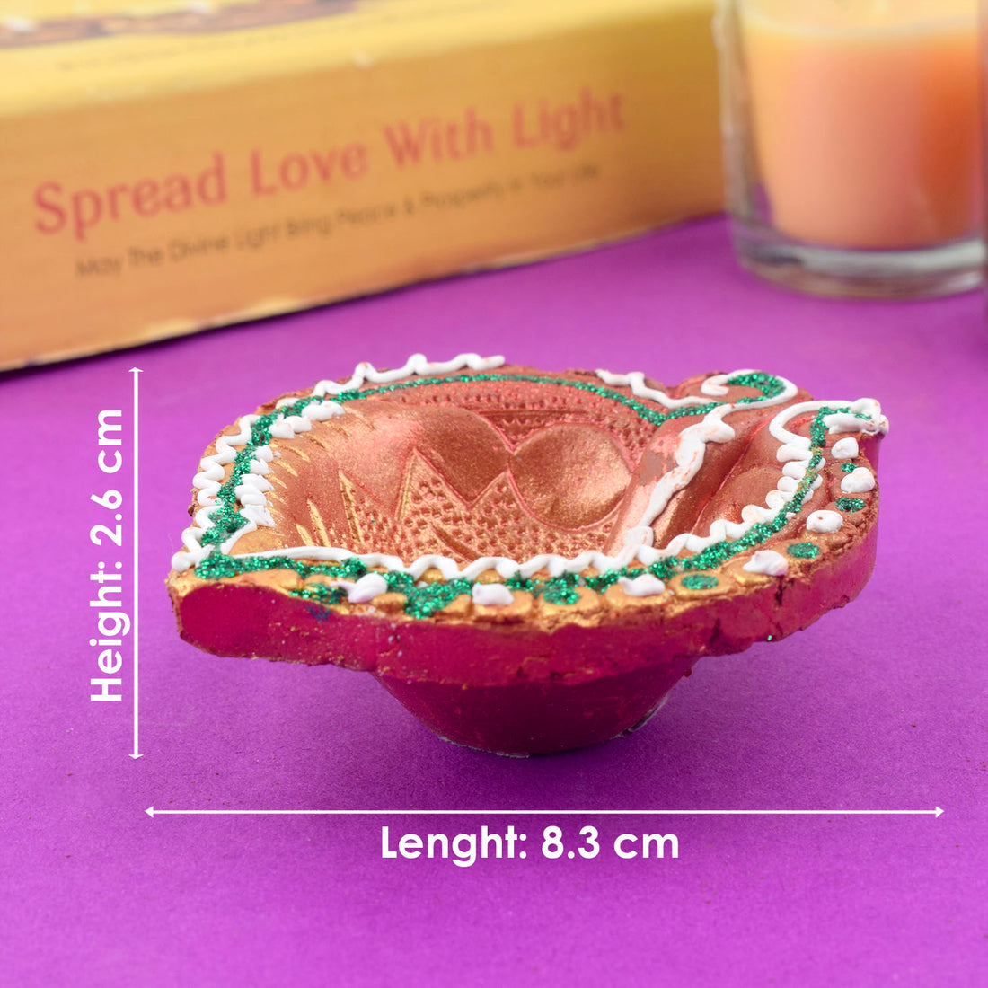 Clay Creations Enchanting Diyas to Light Up Diwali Set of 4