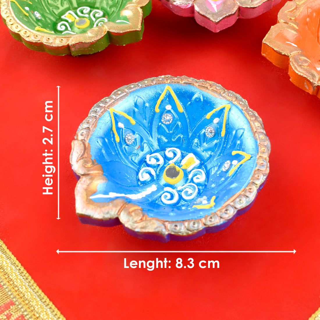 Tradition Aglow Festive Clay Diyas for Diwali