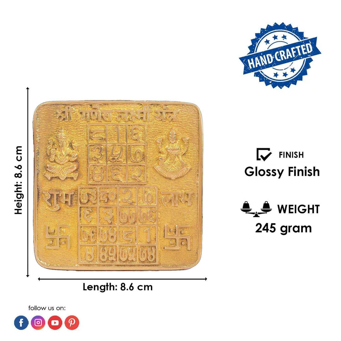 Asht Dhatu Navgrah Yantra – Balance Planetary Energies