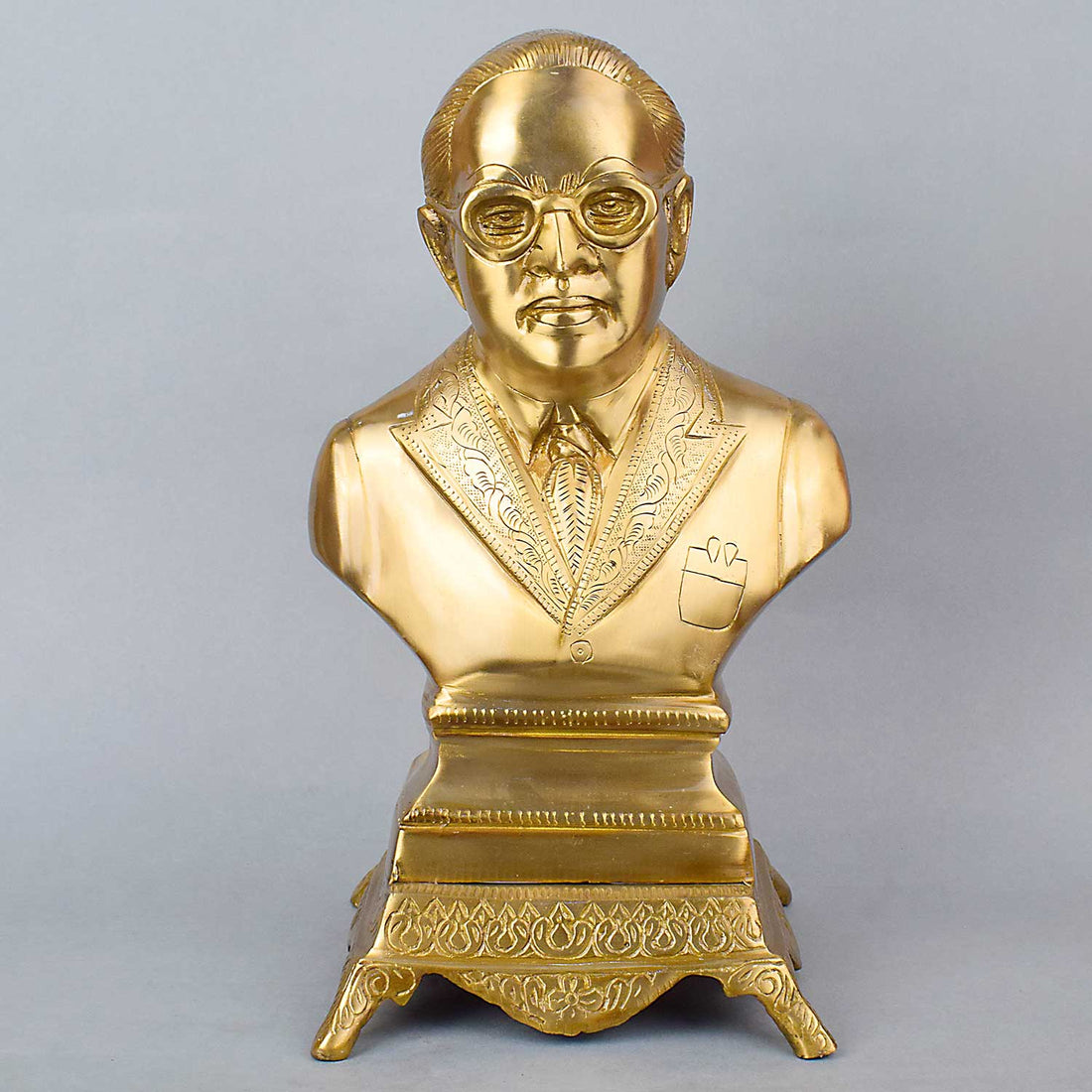 12.6 Inch Dr. B.R. Ambedkar Brass Idol – Inspirational Leader Statue for Home, Office Decor, or Patriotic Gifting.India's Largest Puja Accessories Brand - Satvik No. 1 Brass Idol Collection