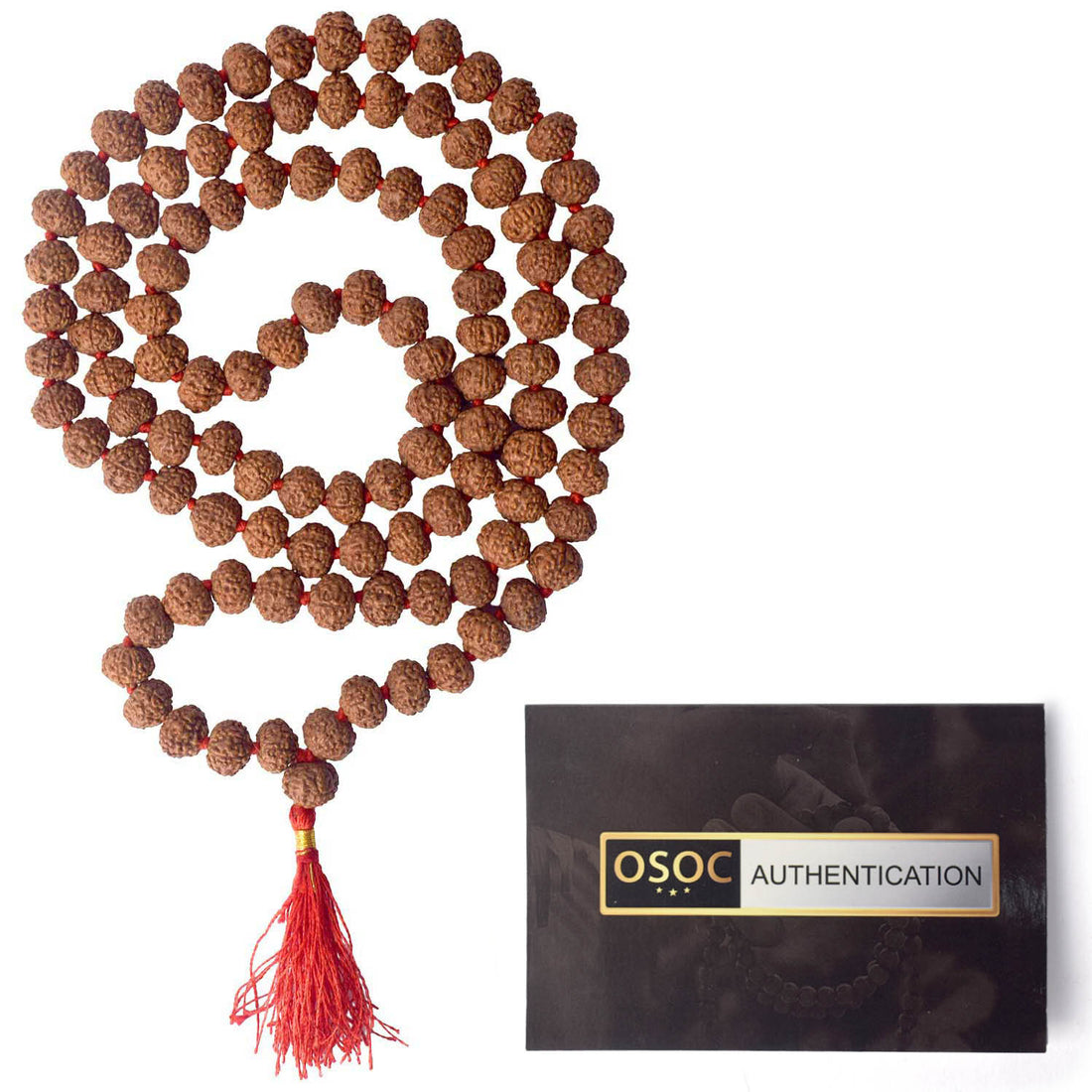 7 Mukhi Pathariya Rudraksha Mala 11-12 mm