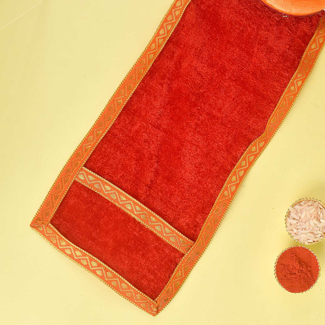 Elegant Red Patka/Duppata| India’s Largest Pooja Accessories Brand – www.satvikstore.in