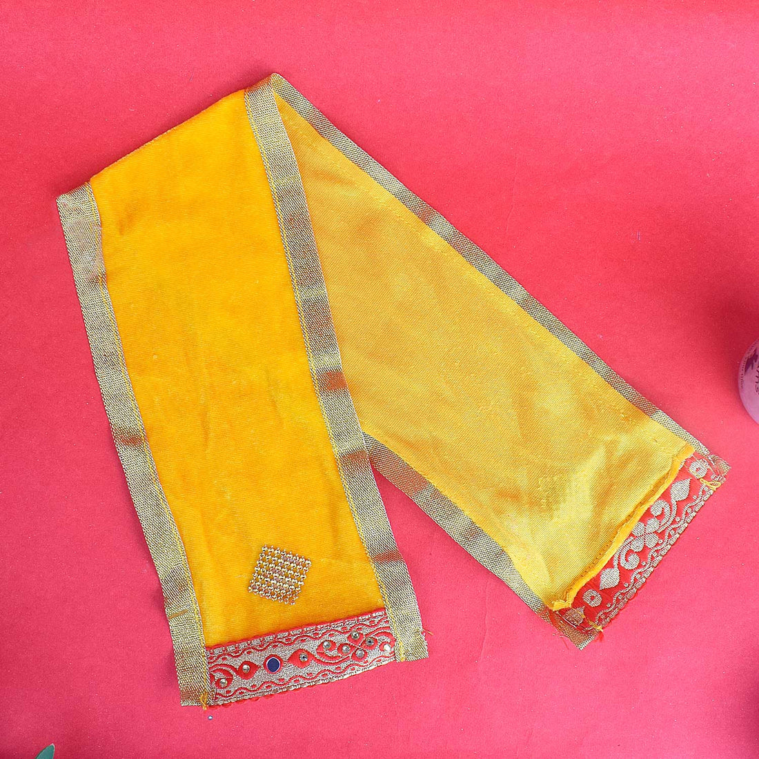 Elegant Yellow Angvastra/Patka| India’s Largest Pooja Accessories Brand – www.satvikstore.in