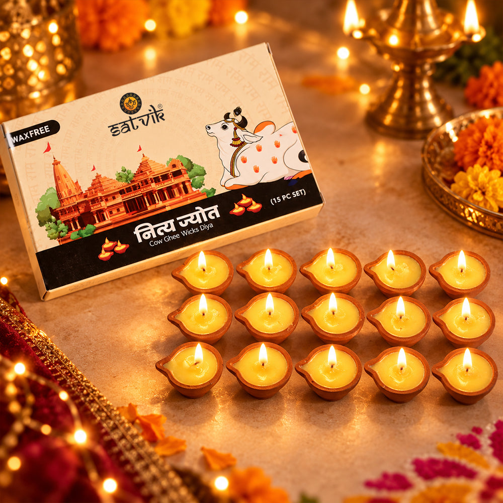 45 Min, Cow Ghee Diya (Nitya Jyot)