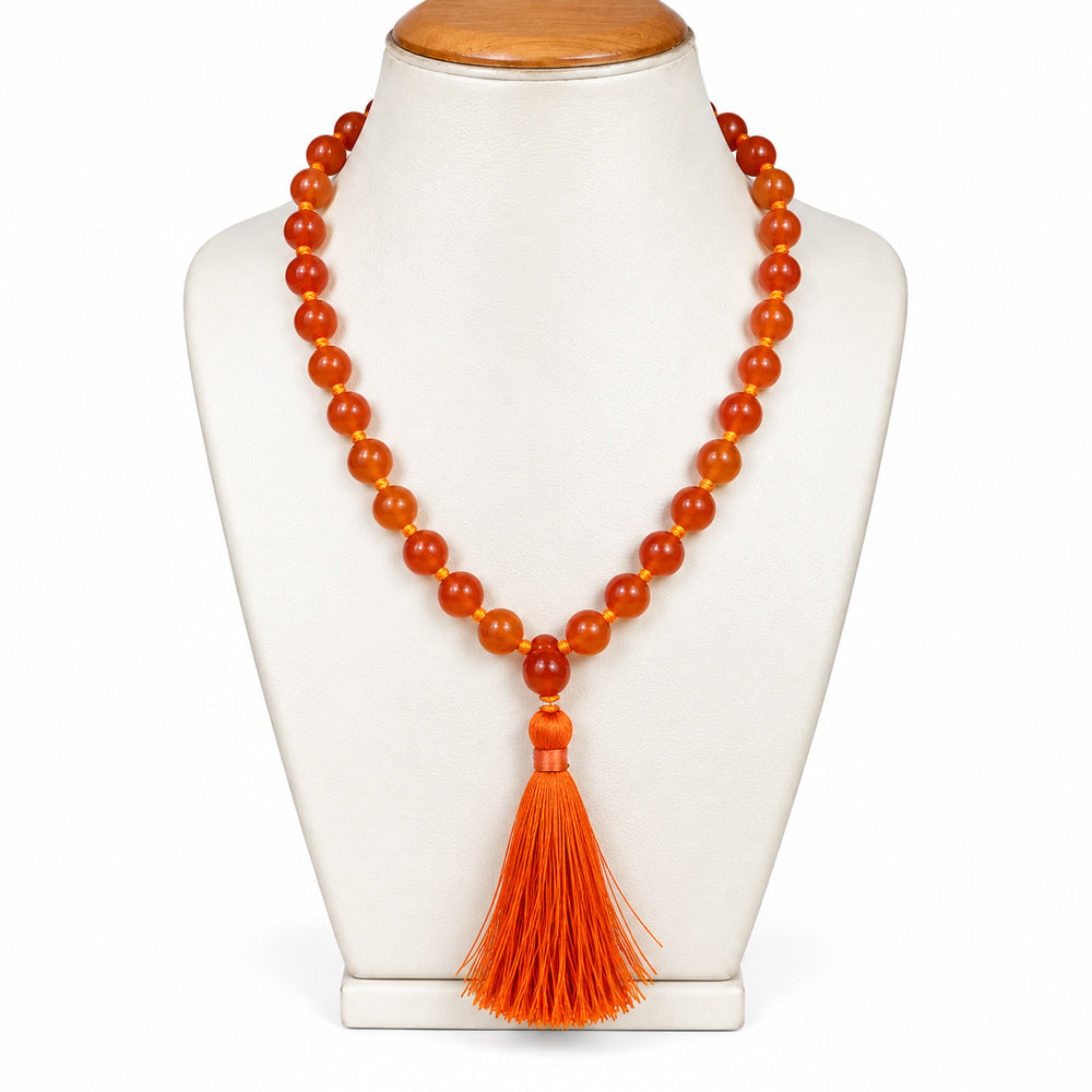 Hakik Jap Mala (Dark Orange)