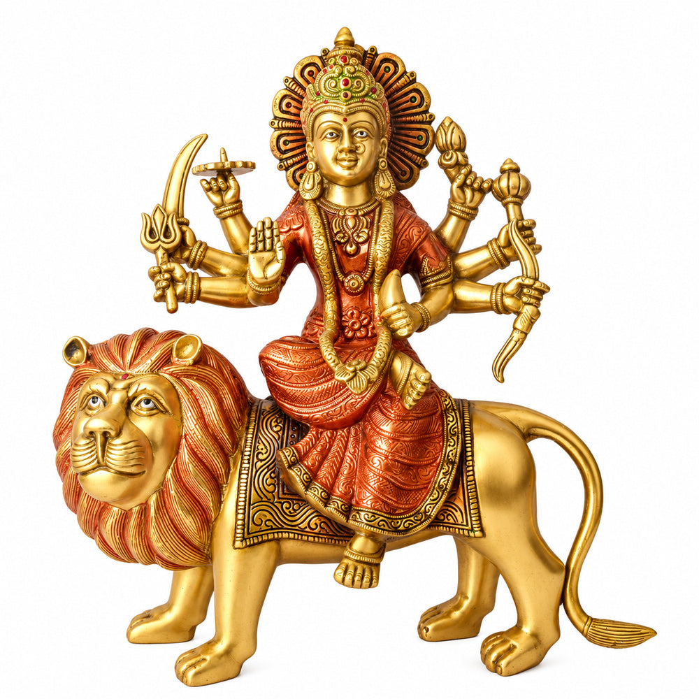 13 inches Stunning Sherawali Mata Statue