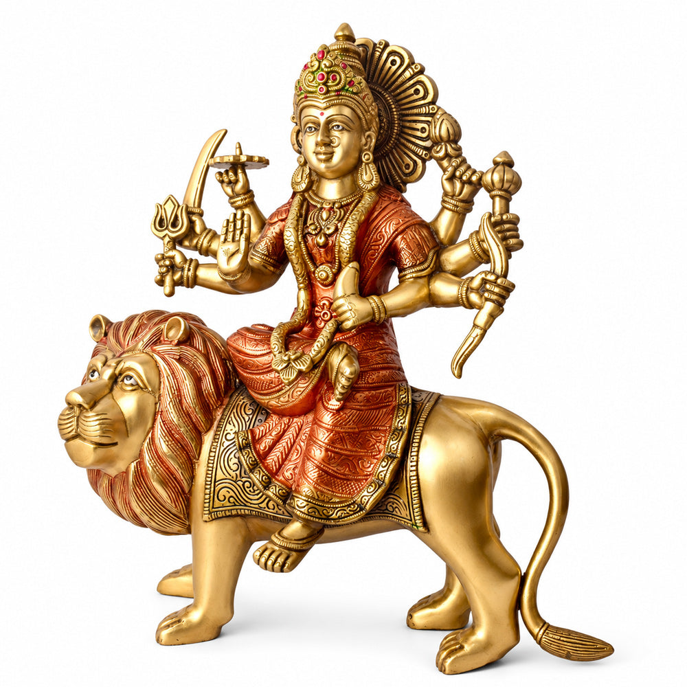 13 inches Stunning Sherawali Mata Statue