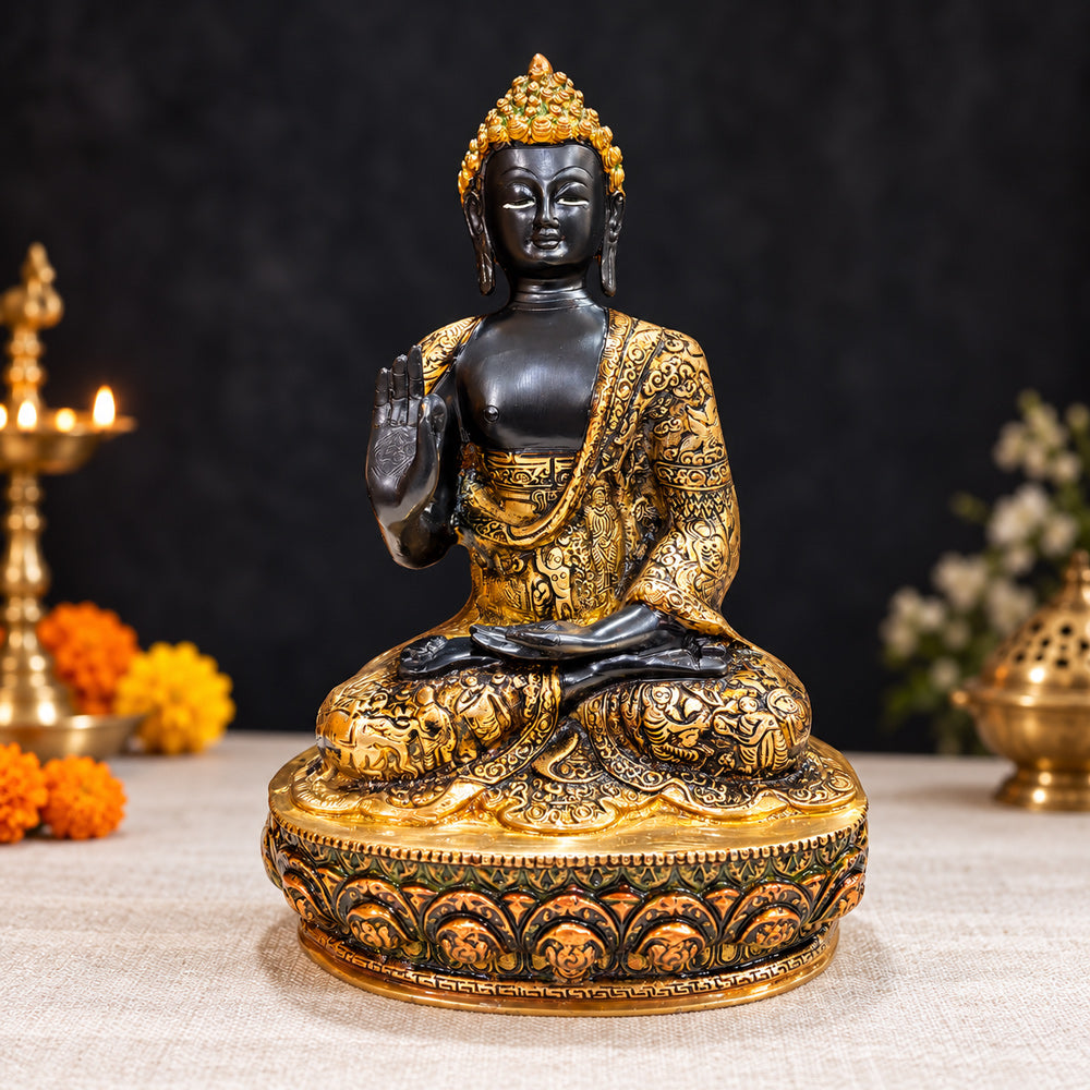 13 Inch Buddha Statue in Sitting Pose β Majestic and Serene
