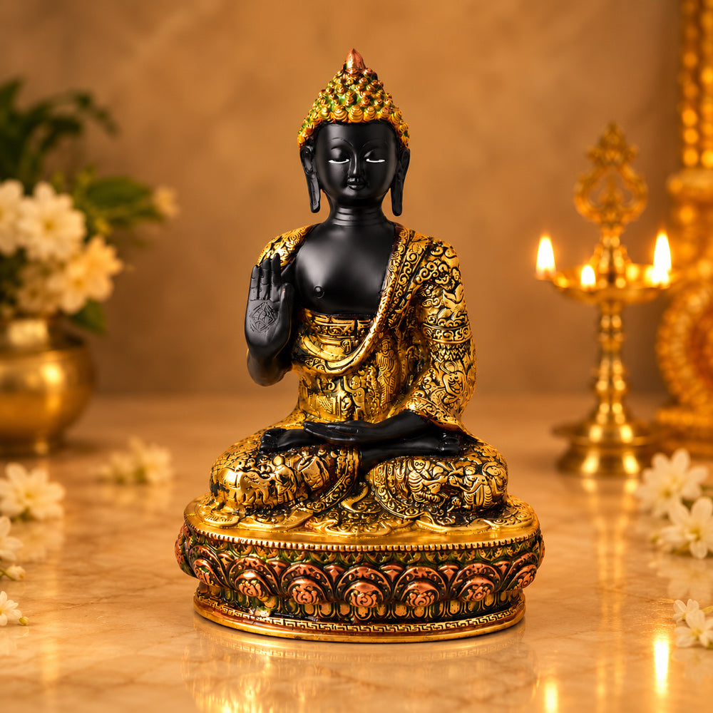 13 Inch Buddha Statue in Sitting Pose β Majestic and Serene