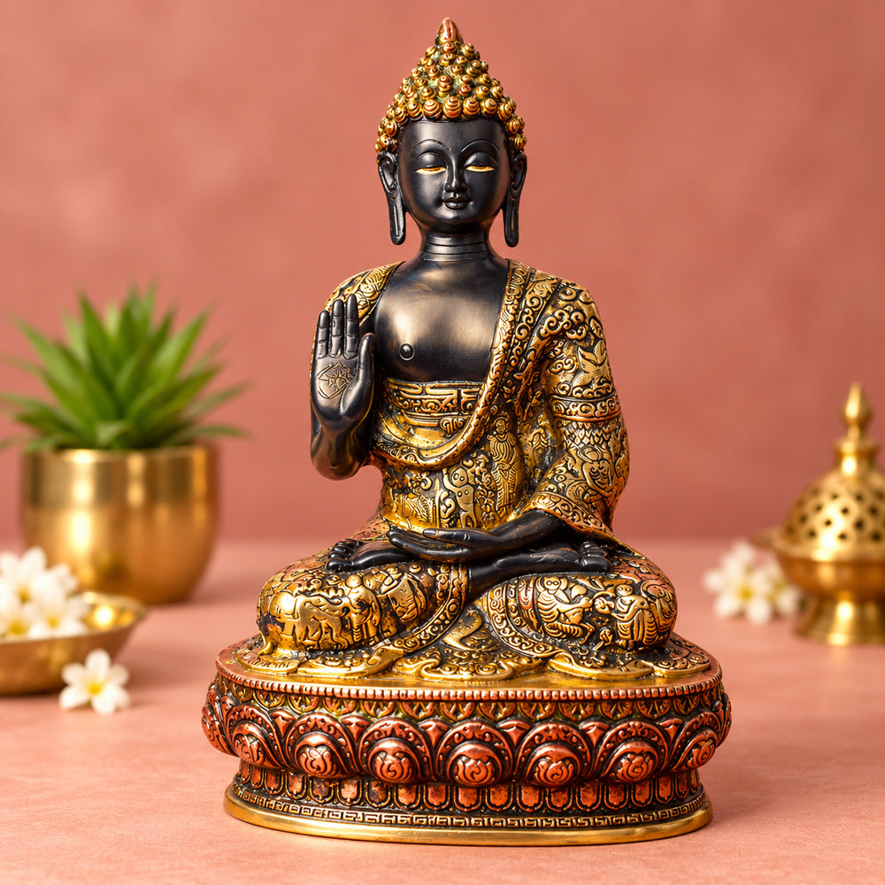 13 Inch Buddha Statue in Sitting Pose β Majestic and Serene