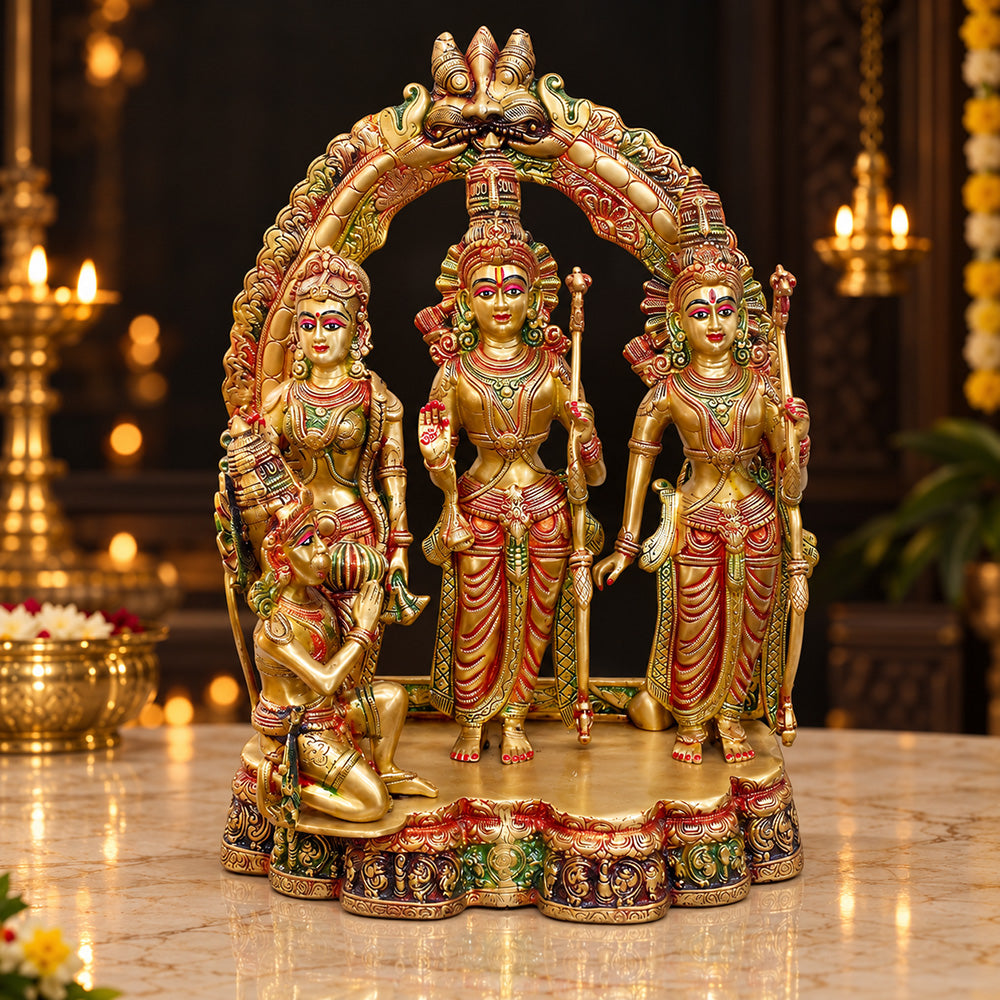 24 Inch Large Shree Ram Darbaar Brass Idol