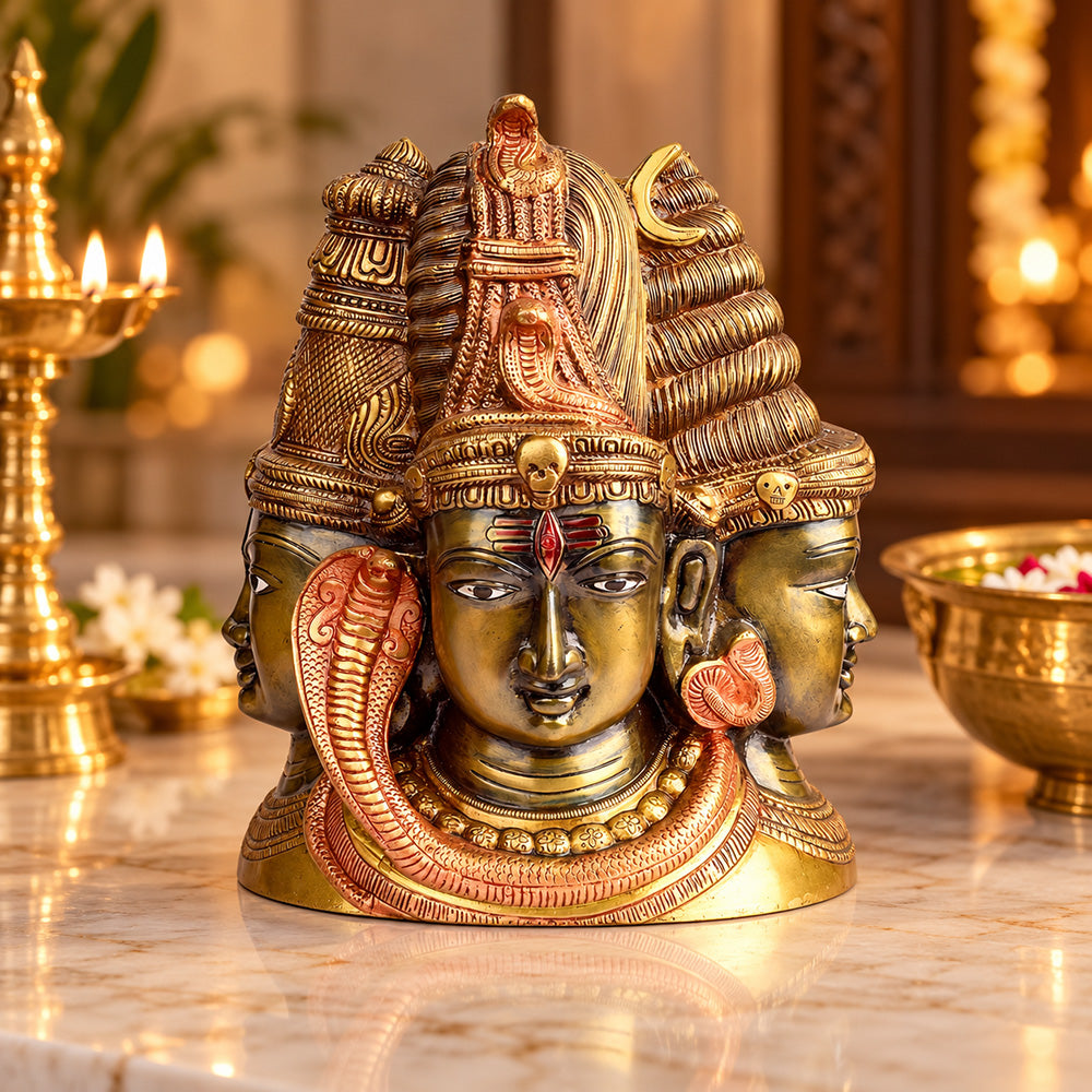 11.4 Inch Beautiful Brass Shiv Ji Idol