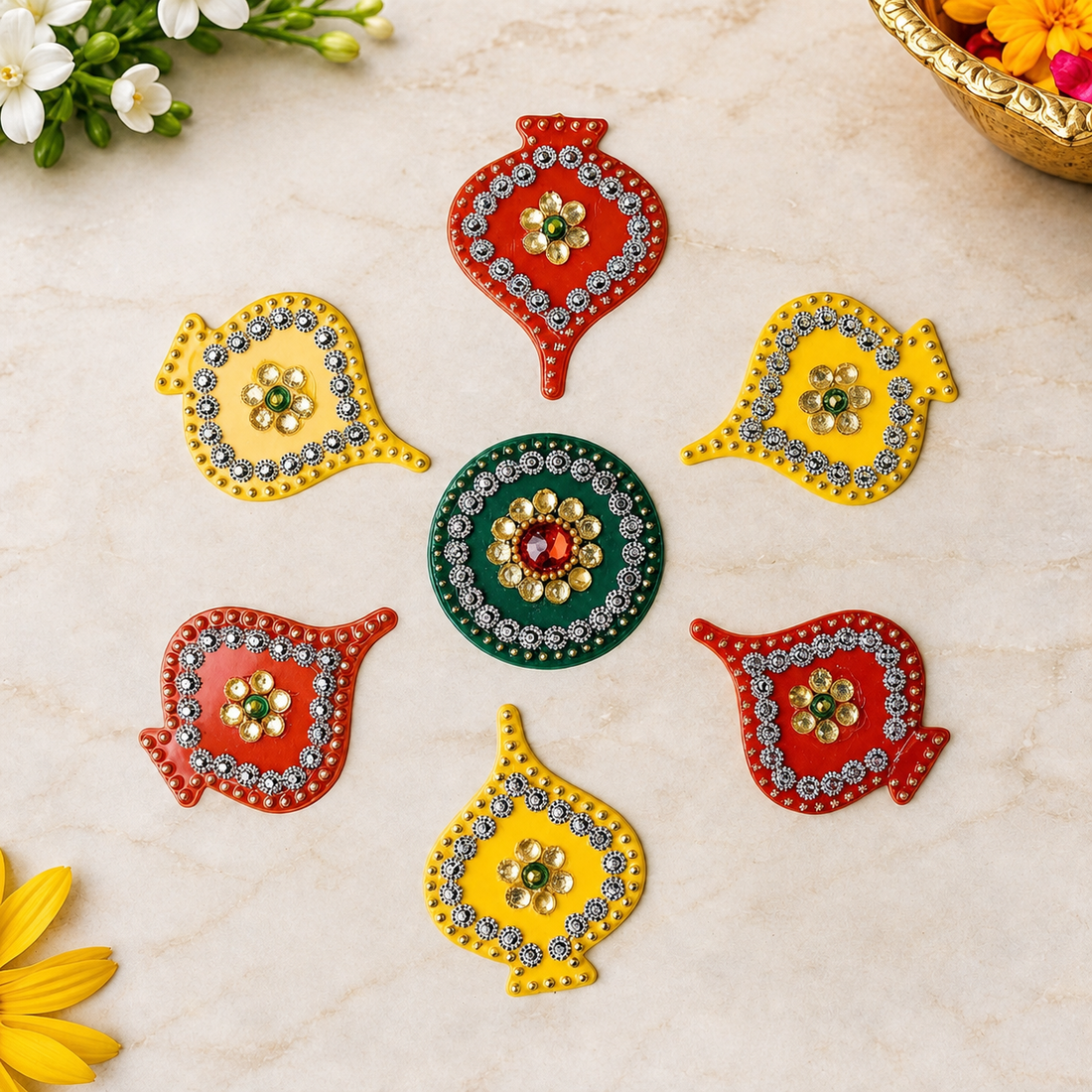Adorn with Elegance Rangoli Decal Delights