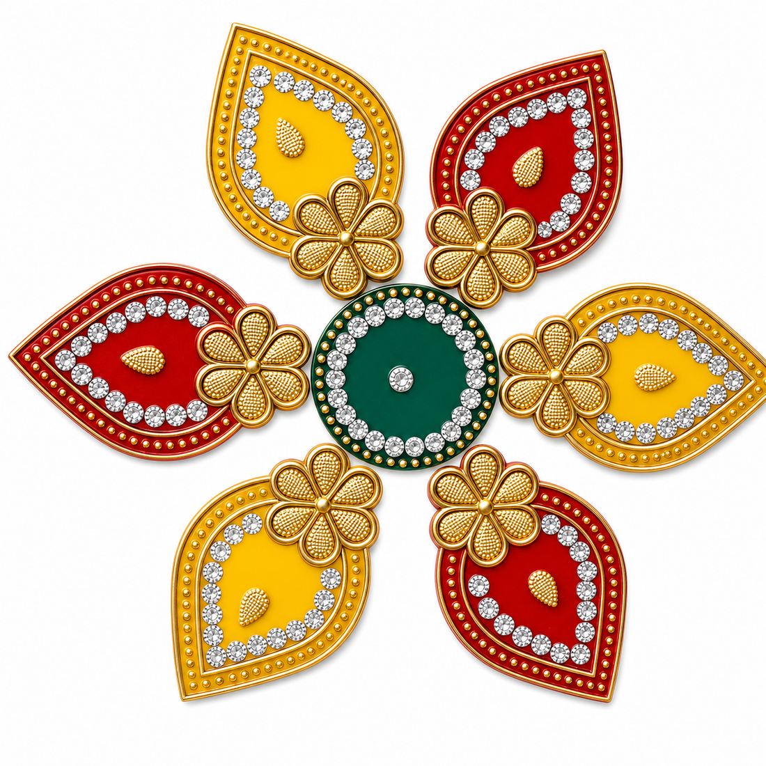 Colorful Rangoli Sticker Set Instant Festive Decor