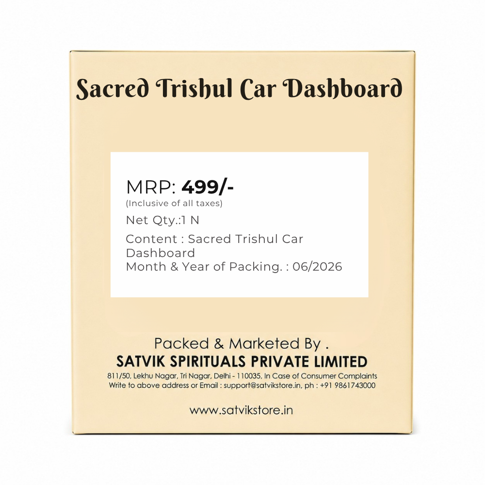 Sacred Trishul Car Dashboard Idol