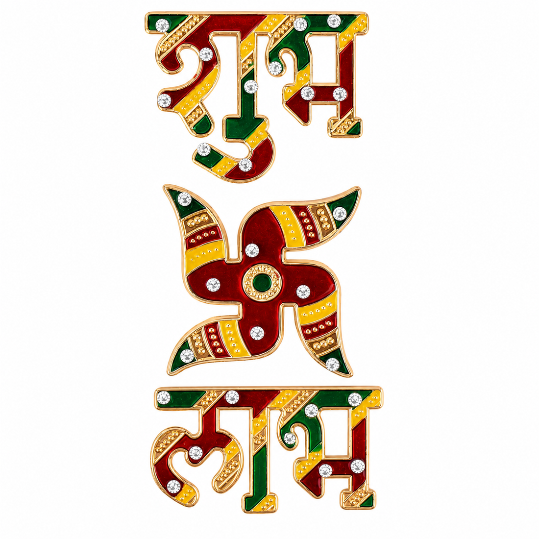 Shimmering Shubh and Labh Diwali Stickers