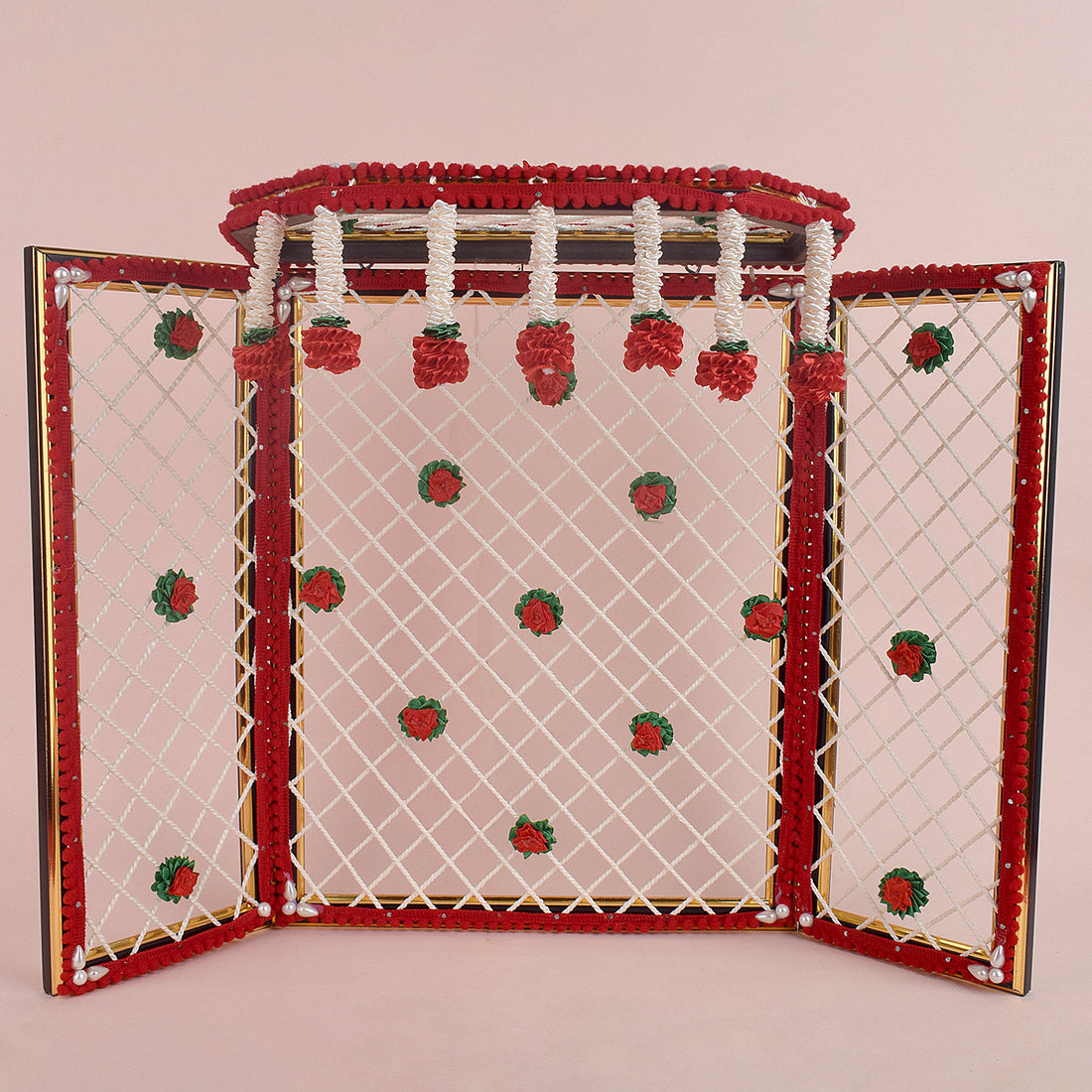 Ganesha Phool Bangla (Red) | Indiaβs Largest Pooja Accessories Brand β www.satvikstore.in
