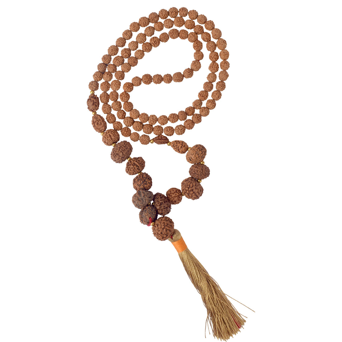 1β14 Mukhi Siddh Rudraksha Mala with Asht Dhatu Capping 100% Original & Certified