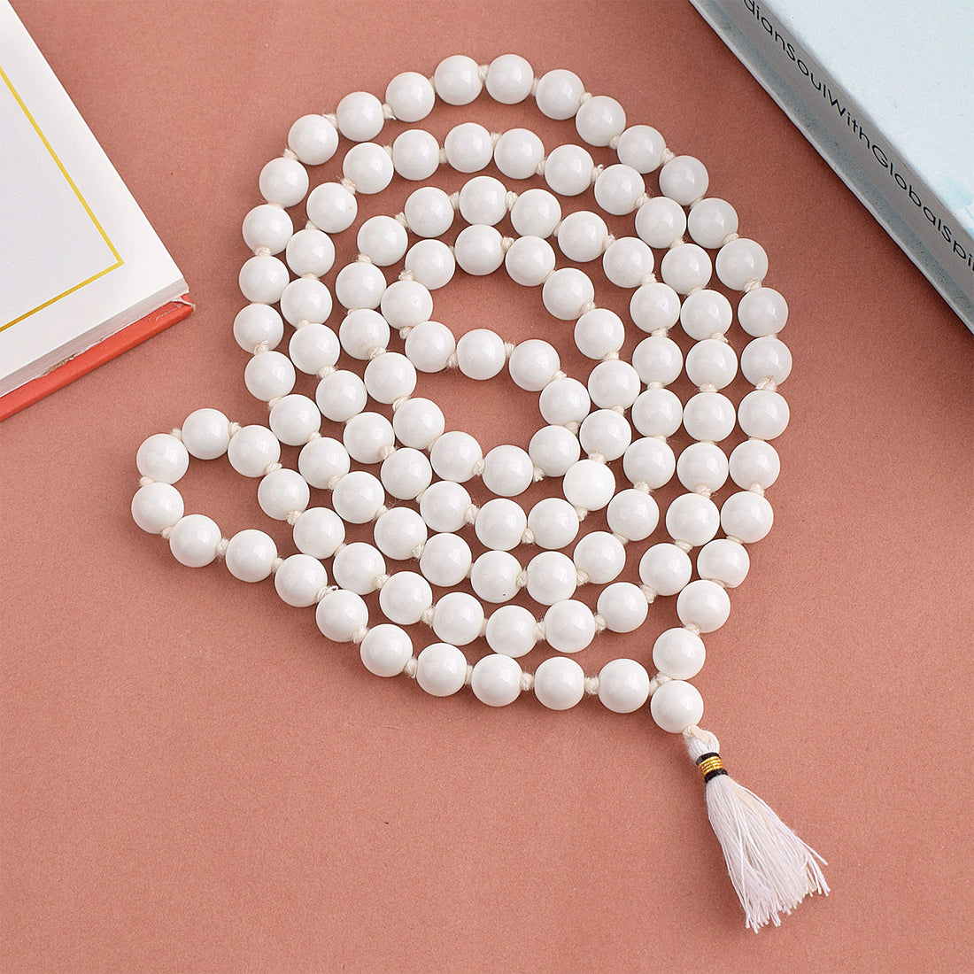 Hakik Jap Mala (White) β A Spiritual Meditation Mala for Peace, Purity, and Mental Clarity. Indiaβs Premium Hakik Jap Mala Store - www.satvikstore.in