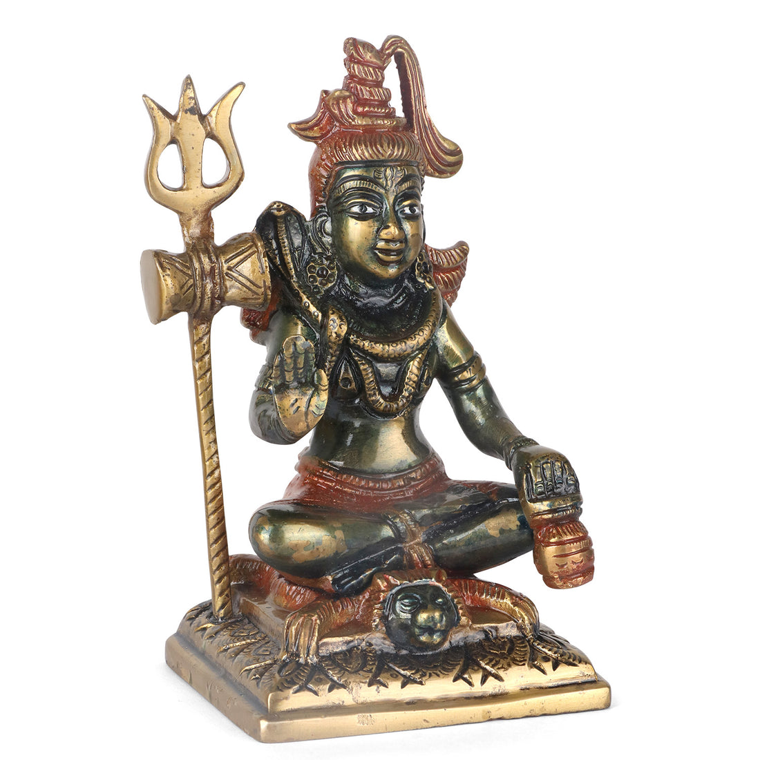 3.8 Inch Brass Shiv Idol