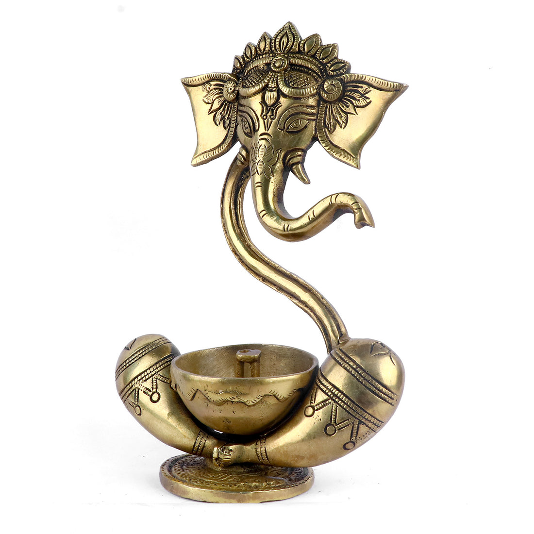 Alluring Brass Ganesh Akhand Diya