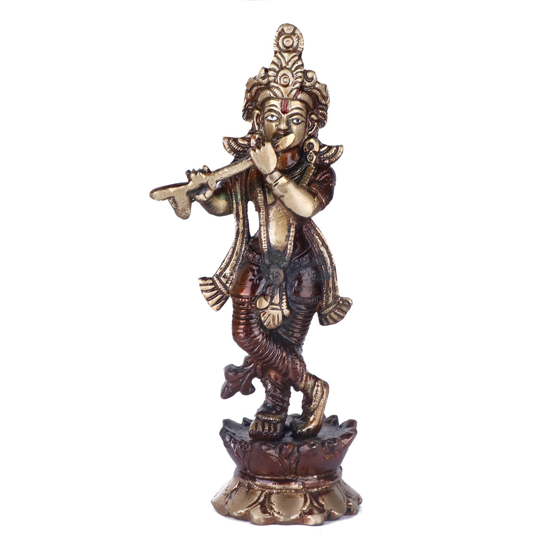 7.2 Inch Brass Krishna Idol