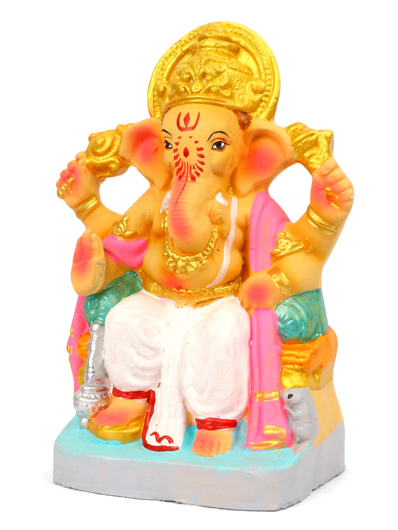 8.5 Inch Bhupati Eco Friendly Ganesha Idol