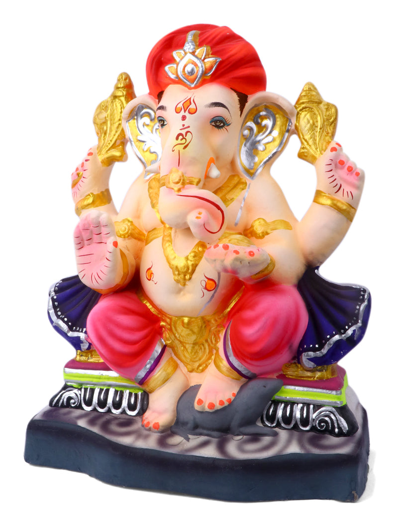 12.5 Inch Vishwaraja Eco-Friendly Ganpati Idol