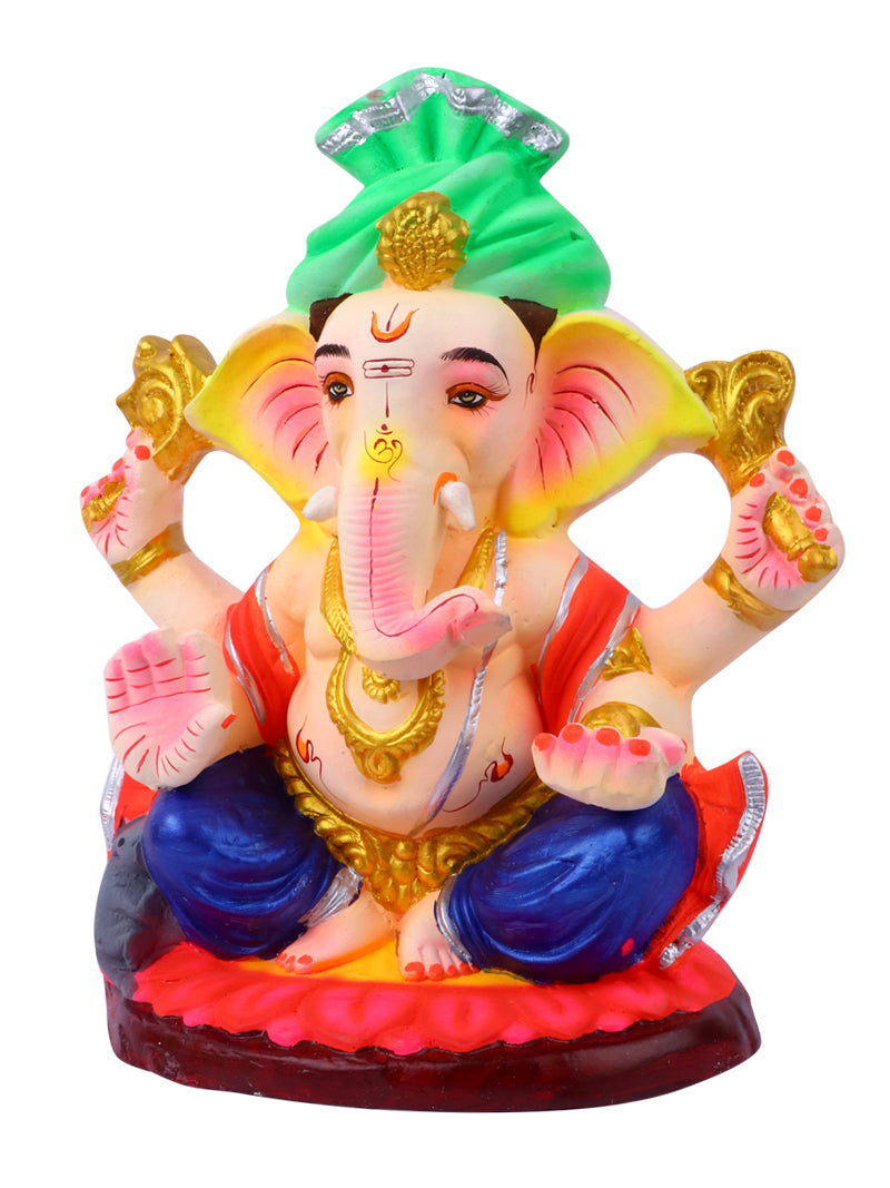 10 Inch Omkara Eco - Friendly Ganesha Idol