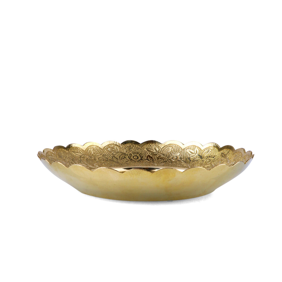 Antique Brass Nakashi Pooja Thali