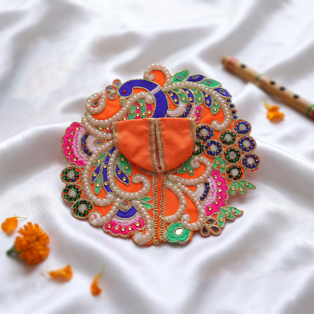 Peacock Embroidery Laddu Gopal Dress | India’s Largest Pooja Accessories Brand – www.satvikstore.in