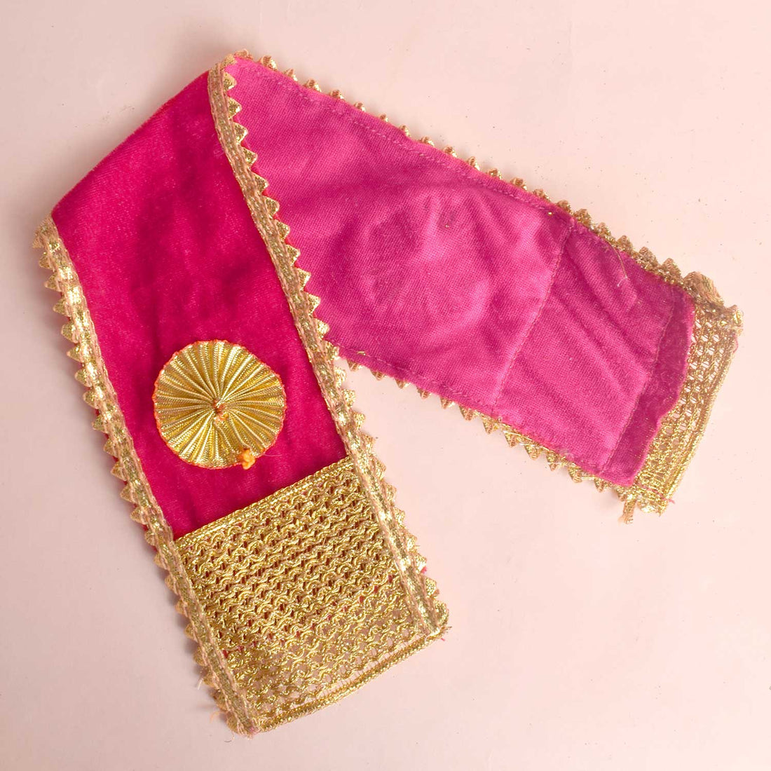 pink Angvastra Patka Dupatta| India’s Largest Pooja Accessories Brand – www.satvikstore.in