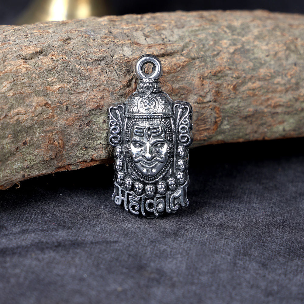 Silver Plated Mahakal Pendant for Spiritual Protection, Inner Strength, Positive Energy, and Devotional Wear. India’s Largest Pooja Accessories Brand – www.satvikstore.in