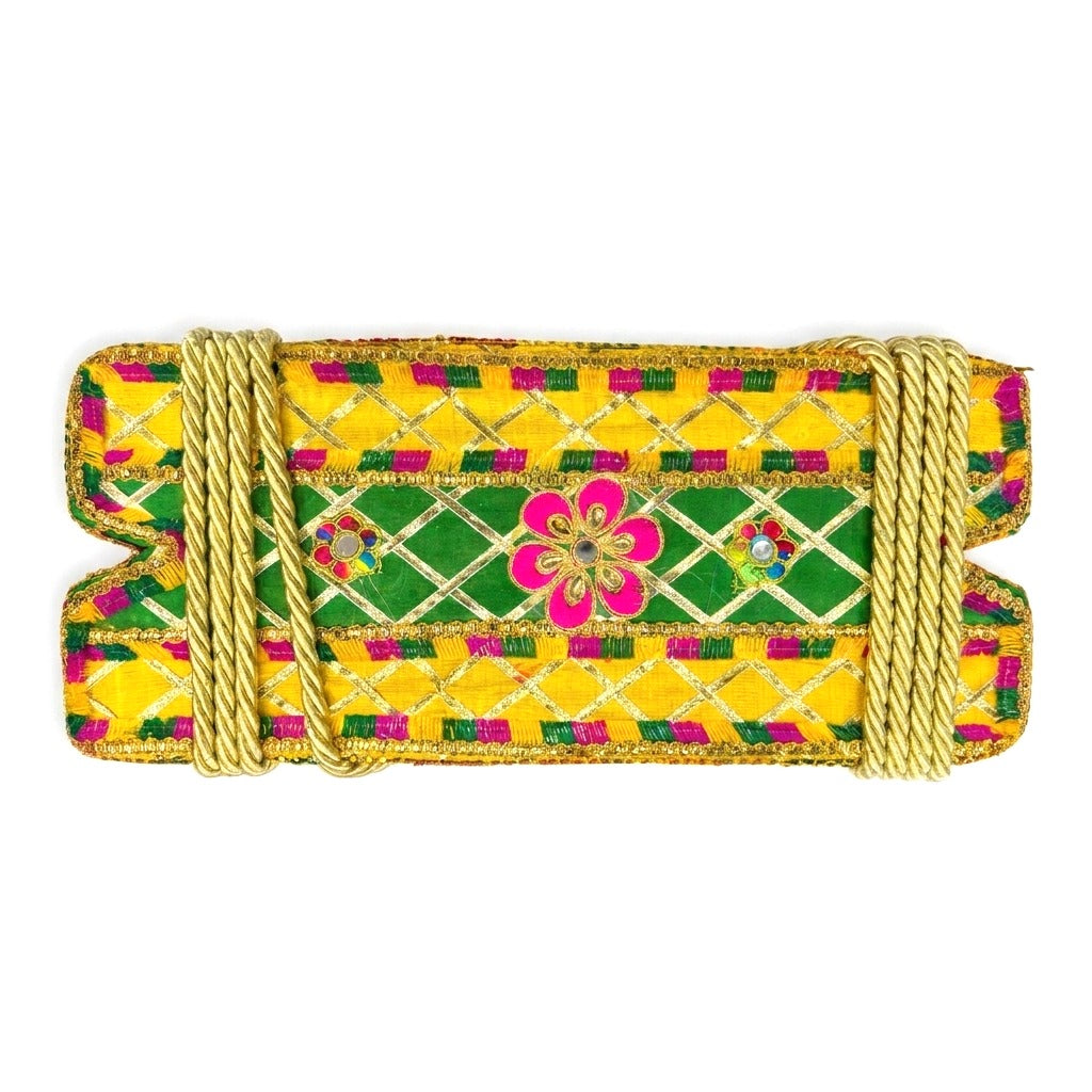 Bloom Yellow and Green Floral Jhula For Hariyali Teej