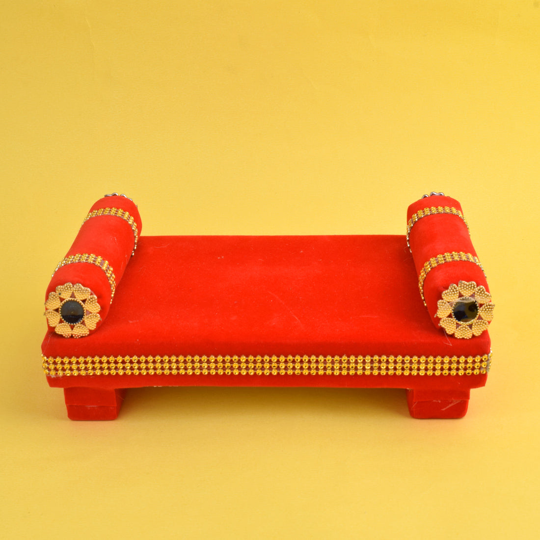 Laddu Gopal's Velvet Raj Singhasan