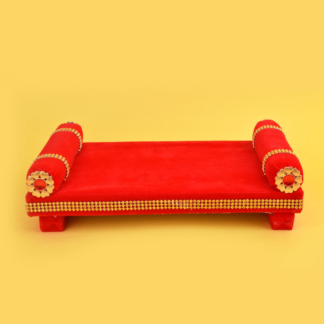 Laddu Gopal's Velvet Raj Singhasan