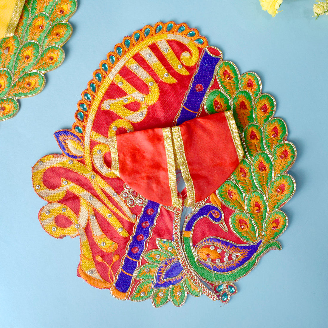 Multicolor Peacock Design Dress | India’s Largest Pooja Accessories Brand – www.satvikstore.in