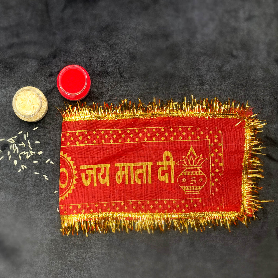 Bolo Prem Se Mata Kalash Chunari 50.08x15.24cm (20x6 Inch)set of 6