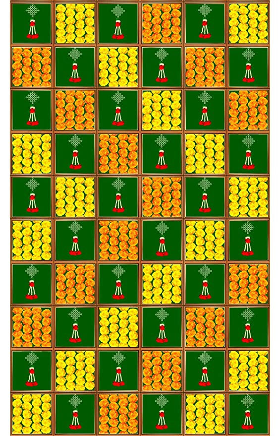 Backdrop Cloth Printed Genda Phool Design
