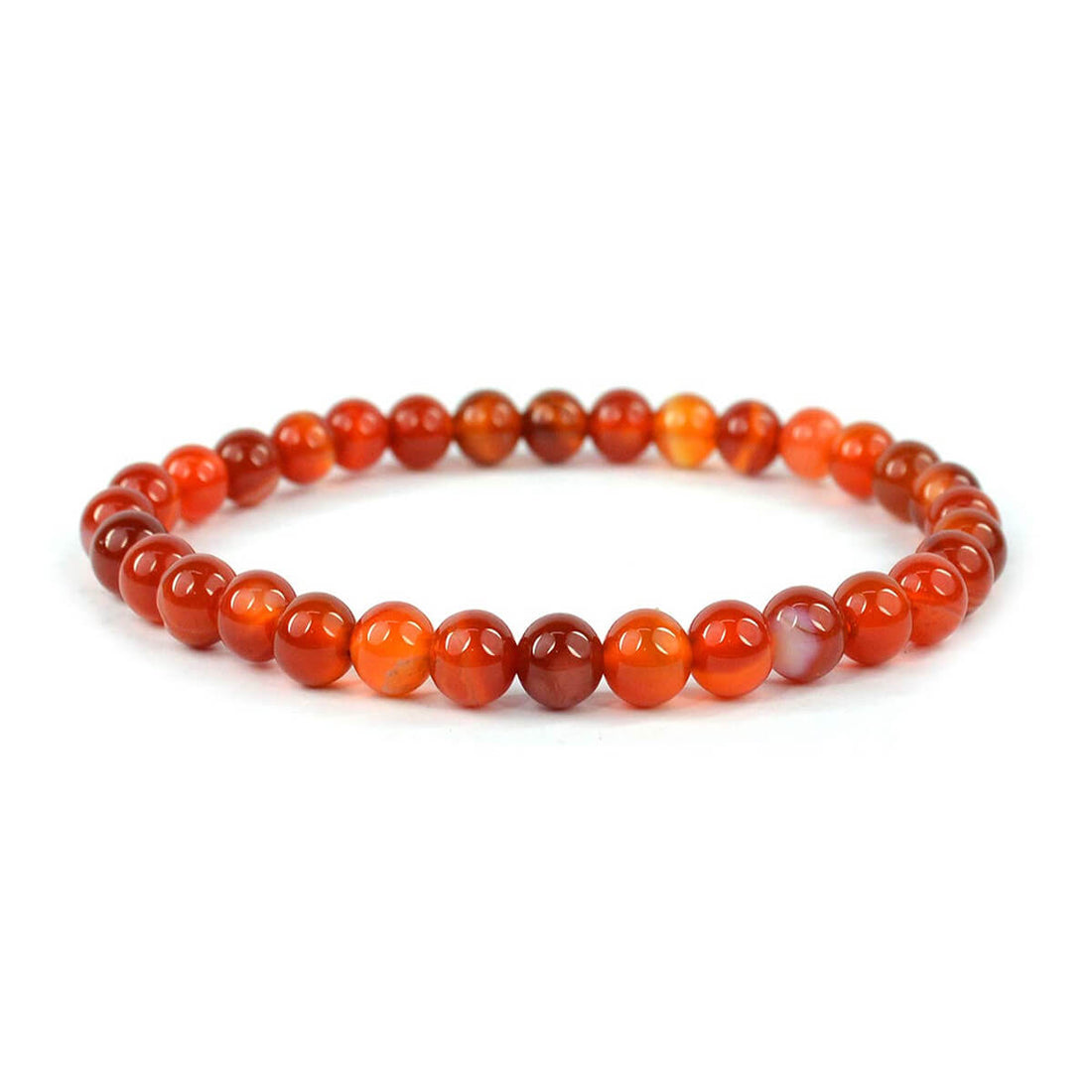 Authentic Carnelian Crystal Bracelet for Reiki Healing 6 MM
