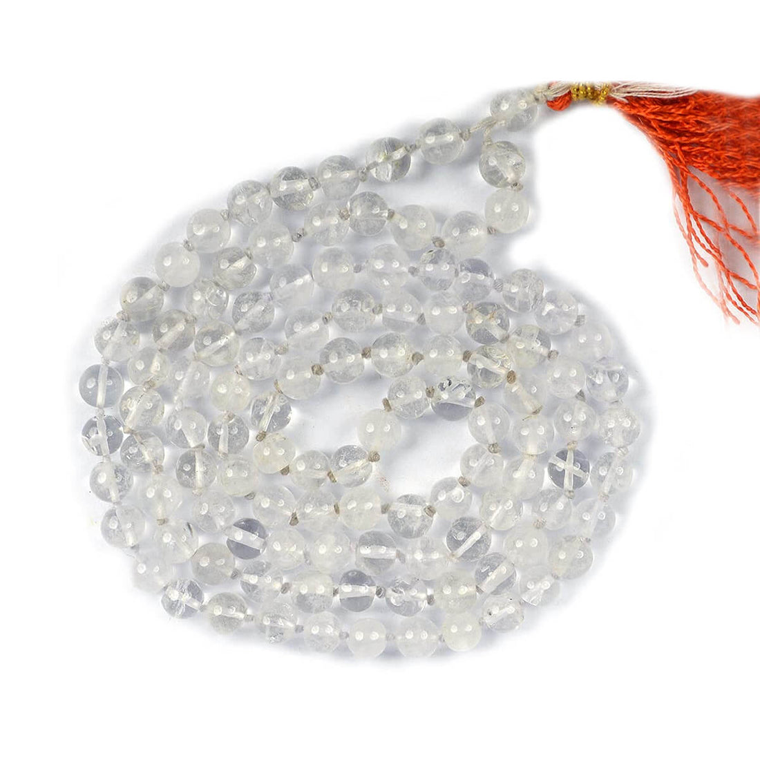 Clear Quartz Crystal Mala for Chakra Healing 6 MM